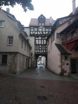 Das einzige im Stadtteil Ehingen – bis ins 13. Jh. ein selbstständiger Ort – erhaltenene Stadttor. Durchquert man das Tor und folgt dem Neckar, kommt man etwa nach Bad Niedernau.